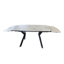MESA COMEDOR DT-530 BLANCO - METAL NEGRO