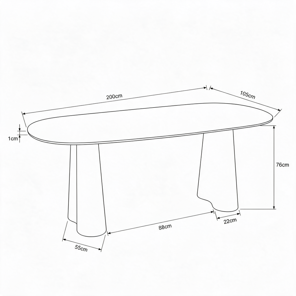 MESA COMEDOR DT-602 CRISTAL