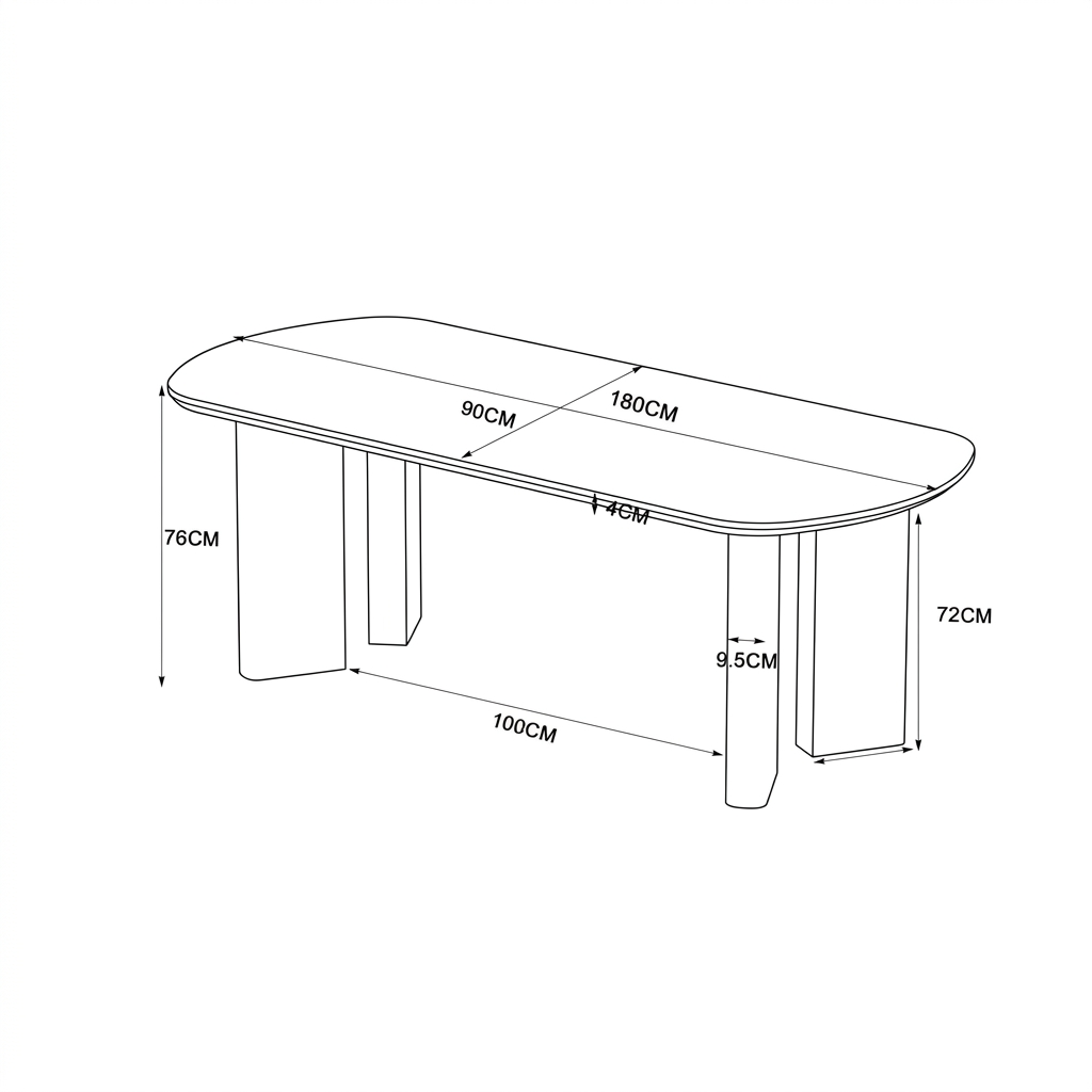 MESA COMEDOR DT-606 180