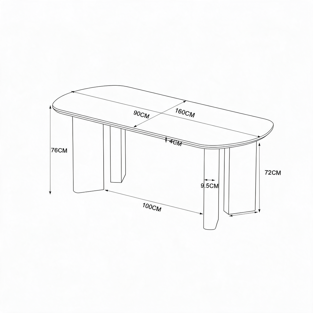 MESA COMEDOR DT-606 160