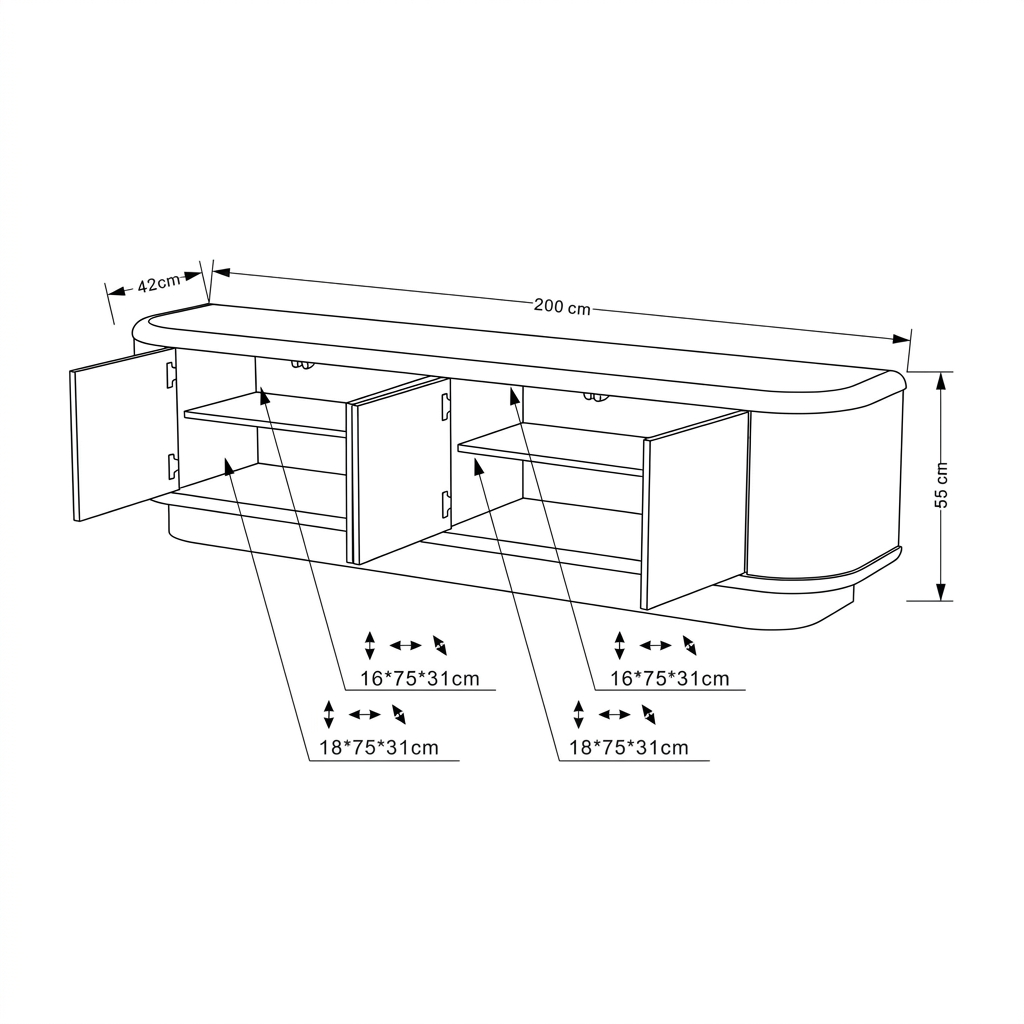 MUEBLE TV-709 LYON