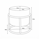 POUF MADERA PO-203