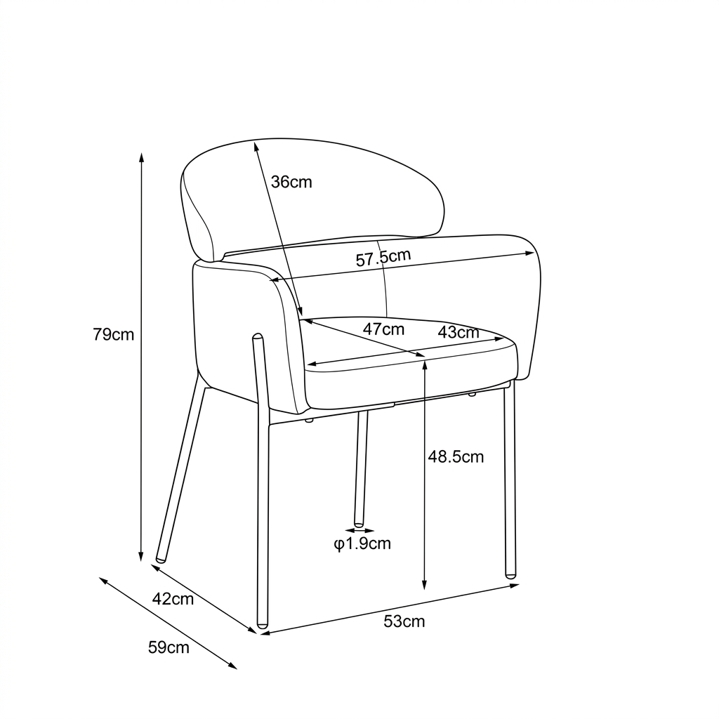 SILLA TELA DC-220
