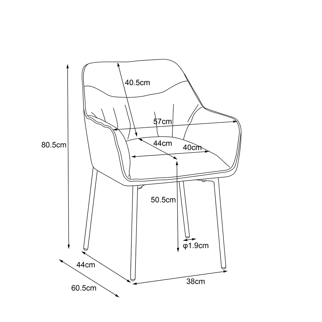 SILLA TELA DC-222