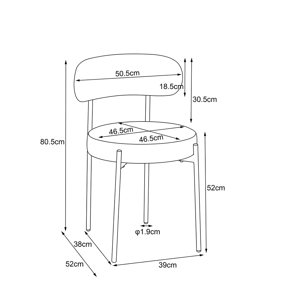 SILLA TELA DC-223