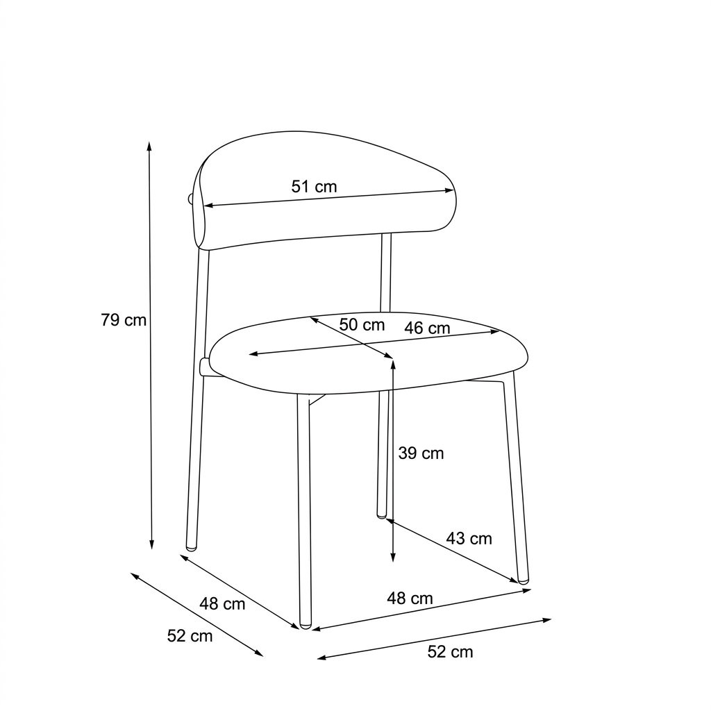 SILLA TELA DC-201