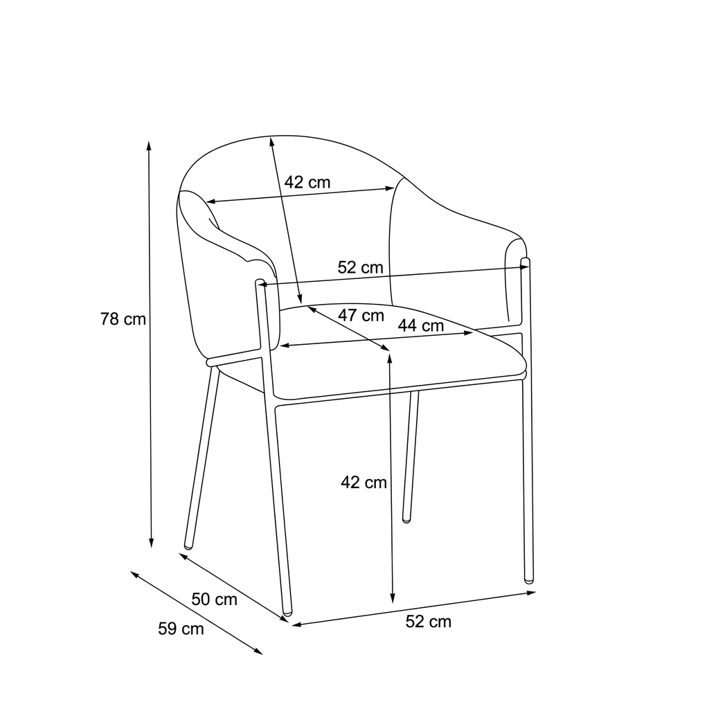 SILLA TELA DC-204