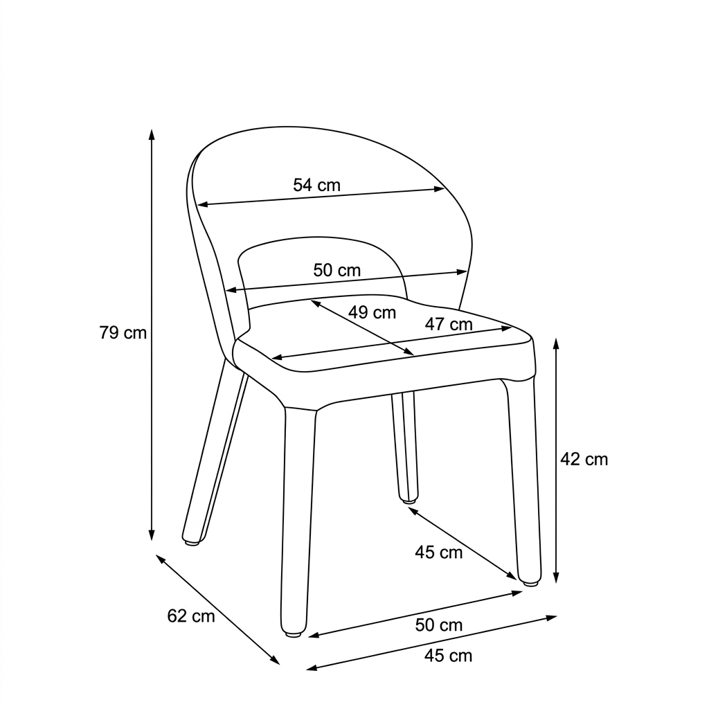 SILLA TELA DC-217