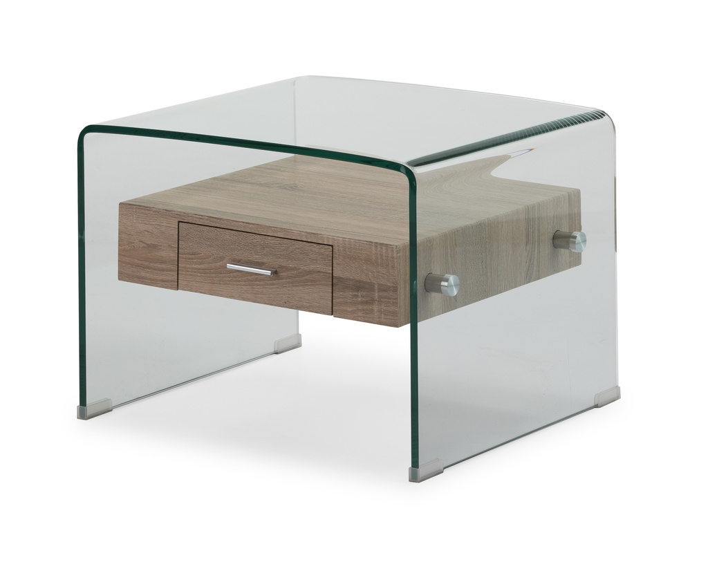 SIDE TABLE M-608 GLASS SIDNEY 