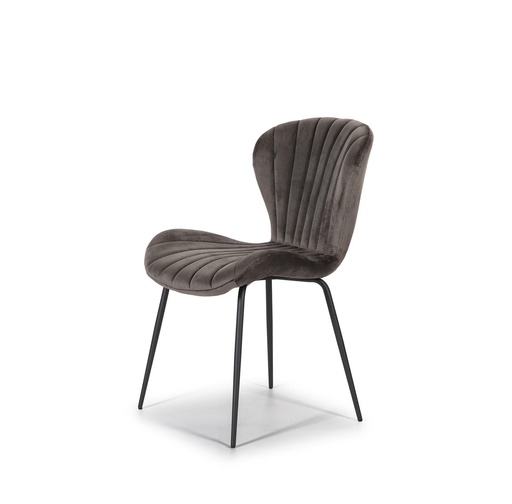 [SILATP541G] CHAIR VELVET DC-541  (DARK GREY)