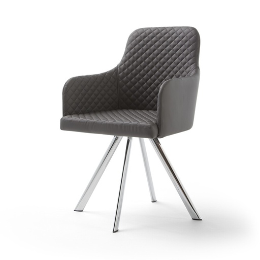 [SILAPO112G] CHAISE SIMILICUIR DC-112 (GRIS)