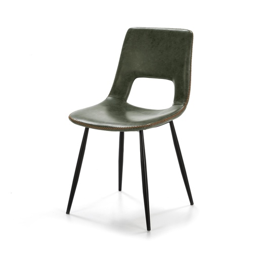 [SILAPO120V] SILLA POLIPIEL DC-120  (VERDE)