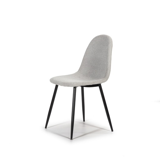 [SILATE508GCPataNE] CHAIR FABRIC DC-508  (LIGHT GREY, BLACK)