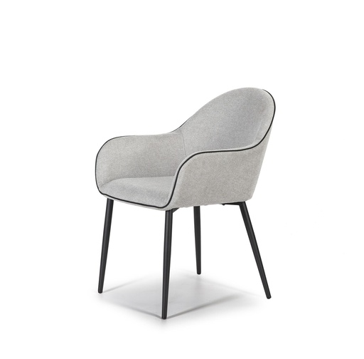 [SILATE538GC] CHAIR FABRIC DC-538 (LIGHT GREY)