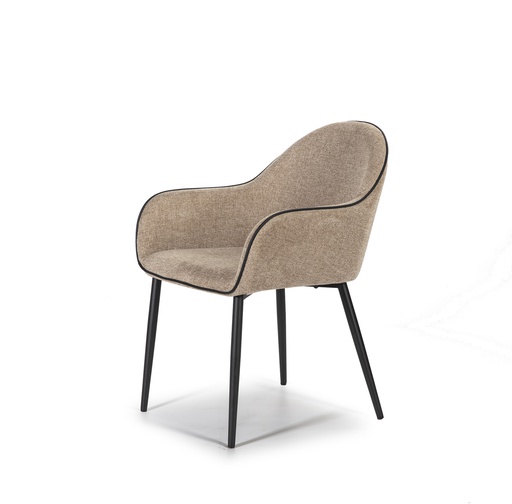 [SILATE538M] CHAISE TISSU DC-538  (BRUN)