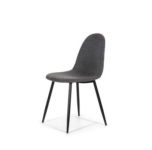 [SILATE508/PataNE] CHAIR FABRIC DC-508  (DARK GREY, BLACK)