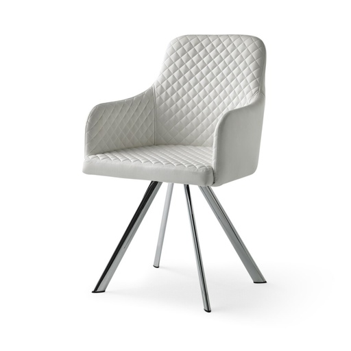 [SILAPO112B] SILLA POLIPIEL DC-112 (BLANCO)