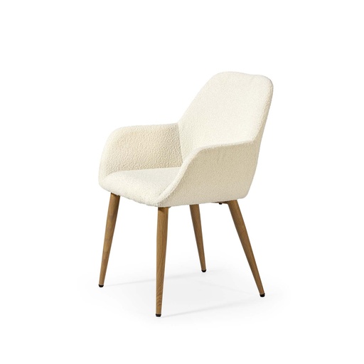 [DC-623-BLANCO-ROBLE] CHAIR FABRIC DC-623  (WHITE, OAK)