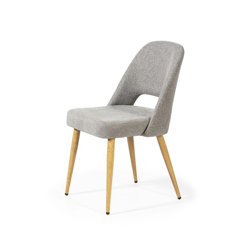 [DC-624-GRIS-ROBLE] CHAIR FABRIC DC-624 (GREY, OAK)