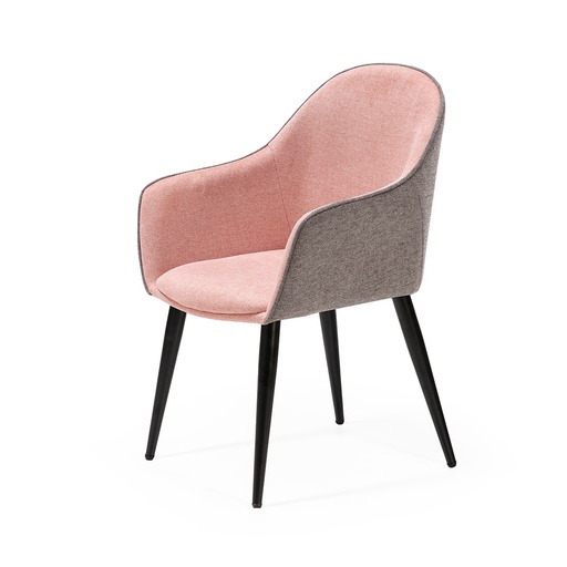 [DC-625-COMB-ROSA-NEG] CHAIR FABRIC DC-625 (COMBINADO GRIS/ROSA, BLACK)