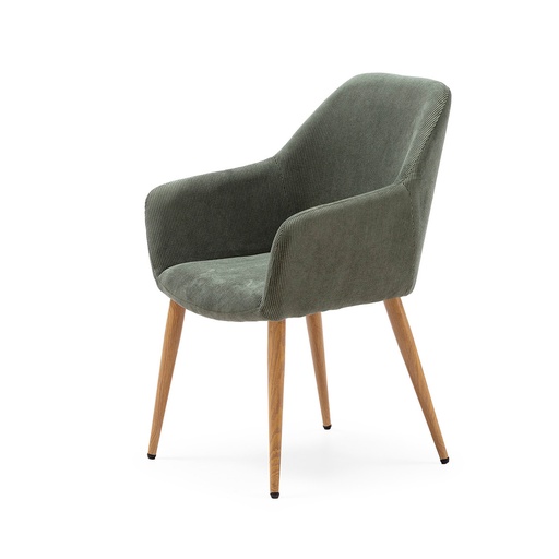 [DC-626-VERDE-ROBLE] CHAIR CORDOROYDC-626 (GREEN, OAK)