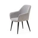 CHAISE VELOURS COTELÉ DC-626