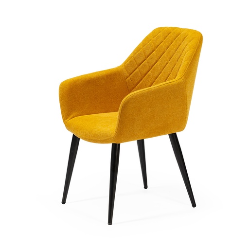 [DC-626-AMARILLO-NEG] CHAISE TISSU DC-626 (JAUNE, NOIR)