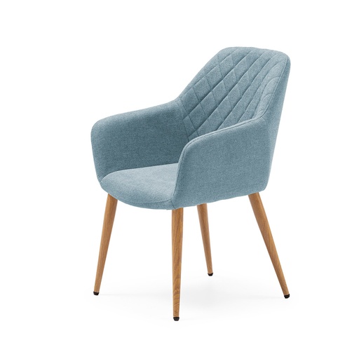 [DC-626-TURQUESA-ROBLE] CHAIR FABRIC DC-626 (TURQUOISE, OAK)