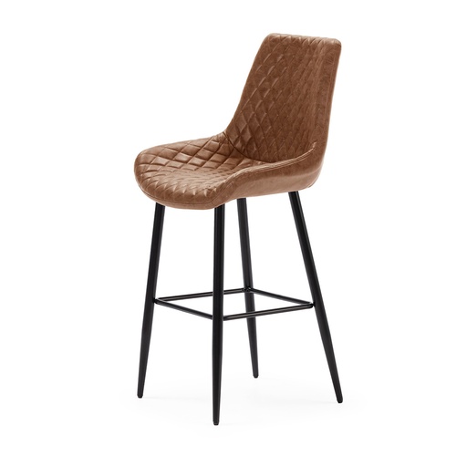 [ST-118-MARRON-75] DH Stool PVC ST-118 (BROWN)