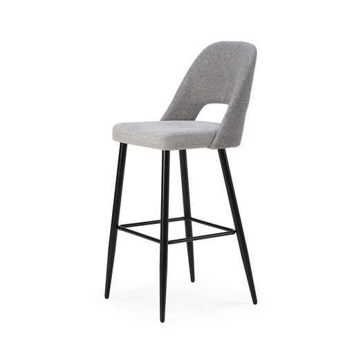 [PR/02246] DH  Stool Fabric ST-624 (GREY, BLACK)