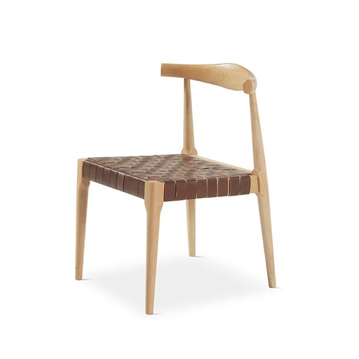 [DC-904MARNAT] CHAIR WOOD DC-904 (BROWN, NATURAL)