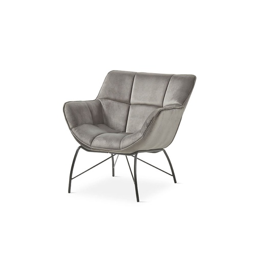 [SL-707-GRIS] ARMCHAIR FABRIC SL-707 (GREY)