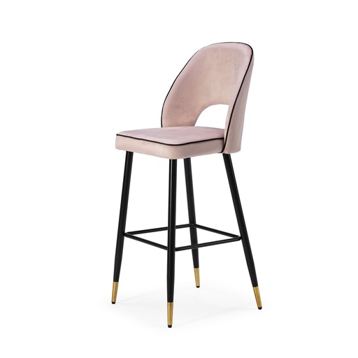 [PR/02692] DH Velvet Stool ST-539 Kitchen (PINK)