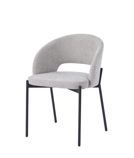 [DC-407-GRIS] DH FABRIC CHAIR DC-407 (GREY)