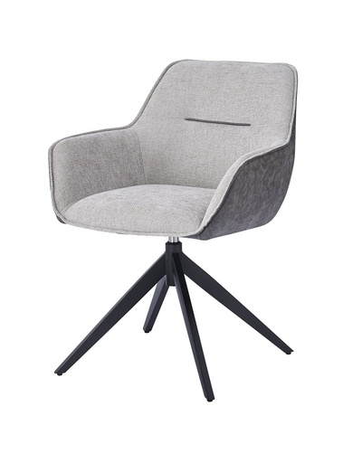 [DC-408-COMB-GRIS] FABRIC CHAIR DC-408 COMBINED (COMBINED GREY)