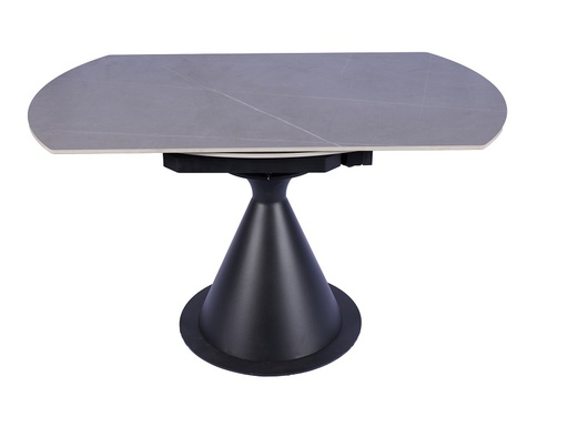 [DT-509-GRIS] TABLE À MANGER DT-509 (GRIS CLAIR, MÉTAL NOIR)