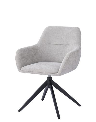 [DC-408-GRIS] DH CHAISE EN TISSU DC-408 (GRIS)