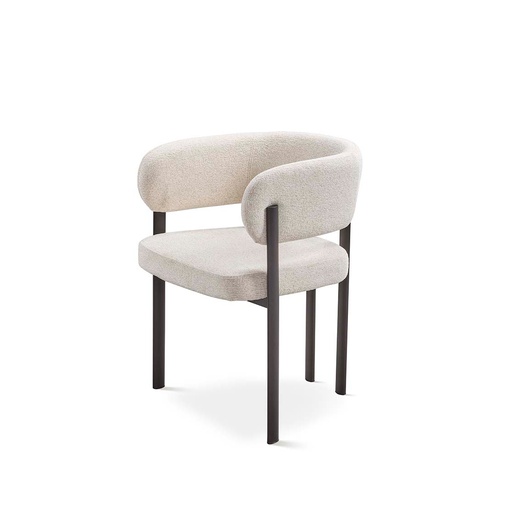 [DC-421-GRIS-NEGRO] DH FABRIC CHAIR DC-421 (BLACK METAL)