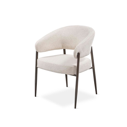 [DC-422] DH CHAISE EN TISSU DC-422 (MÉTAL NOIR)