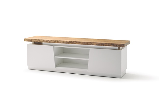 [MUEBTV121BL-NA] MUEBLE TV-121 NAYRA (BLANCO, NATURAL)