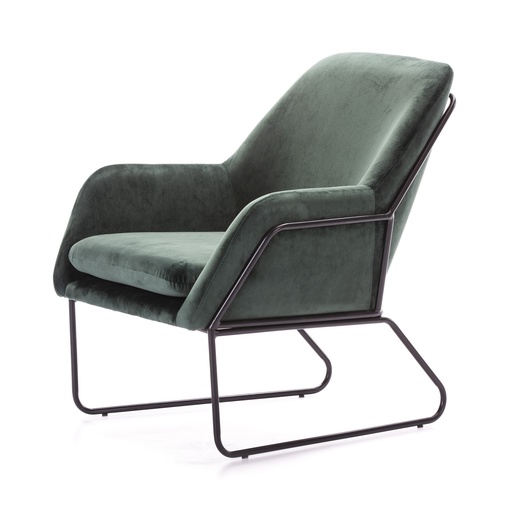 [SILOTP894/] ARMCHAIR VELVET SL-894 (GREEN)