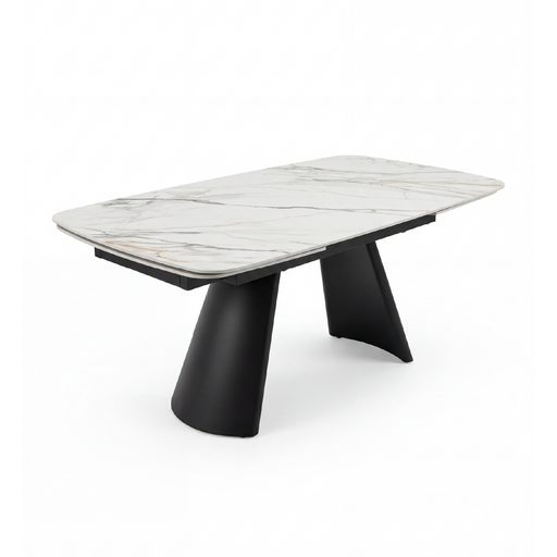 [PR/3518864] MESA COMEDOR DT-532 (BLANCO, METAL NEGRO, 160 (240) cm)