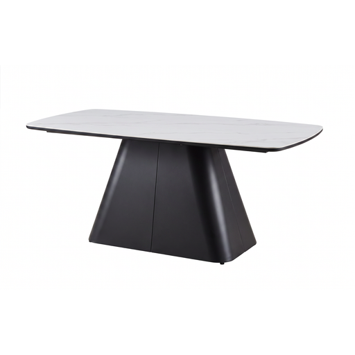 [PR/3519696] MESA COMEDOR DT-604 (BLANCO, METAL NEGRO)