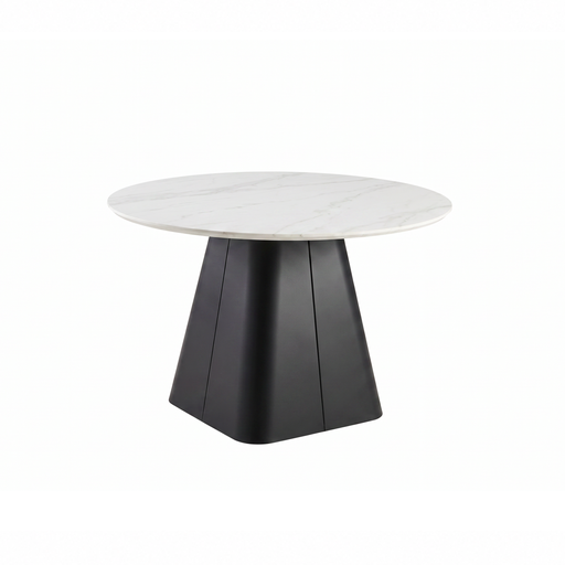 [PR/3519704] MESA COMEDOR DT-605 (WHITE, BLACK METAL)