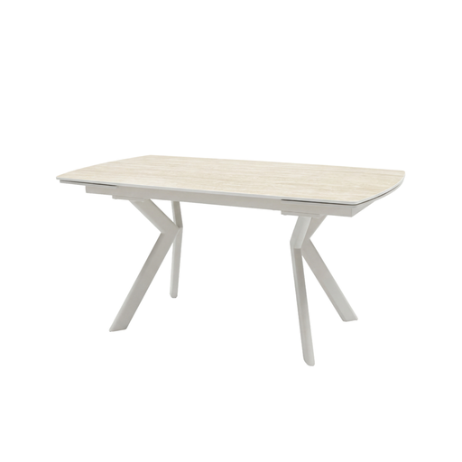 [PR/3519783] MESA COMEDOR DT-530 (WHITE, BLACK METAL, 160 (240) cm)