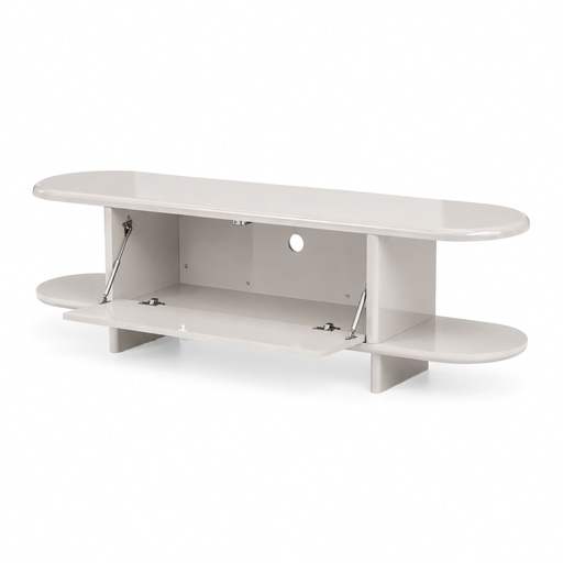 [PR/3521713] MUEBLE TV-717 NIMES (PIEDRA, LACADO BEIGE BRILLO)