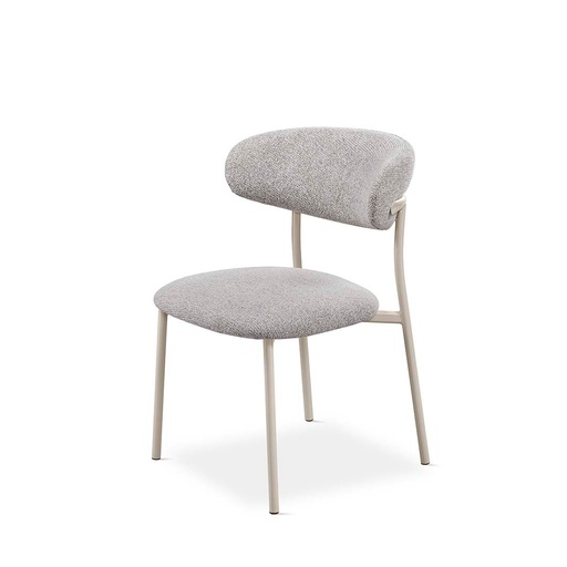 [DC-425-GRIS] DH CHAISE EN TISSU-425 (GRIS, METAL GRIS)